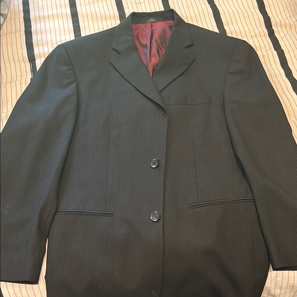 Black Pinstripe Blazer